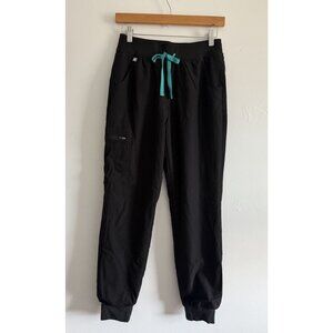 Figs Women's Black Freex Lined Zamora Scrub Jogger Pants Size Extra Small